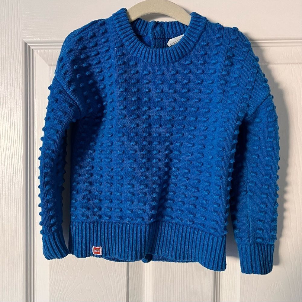 Lego x Target Toddler Adaptive Textured Sweater 4T Blue EUC